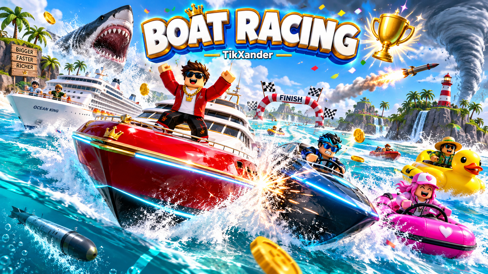 Boat Racing - TikXander TikTok Live